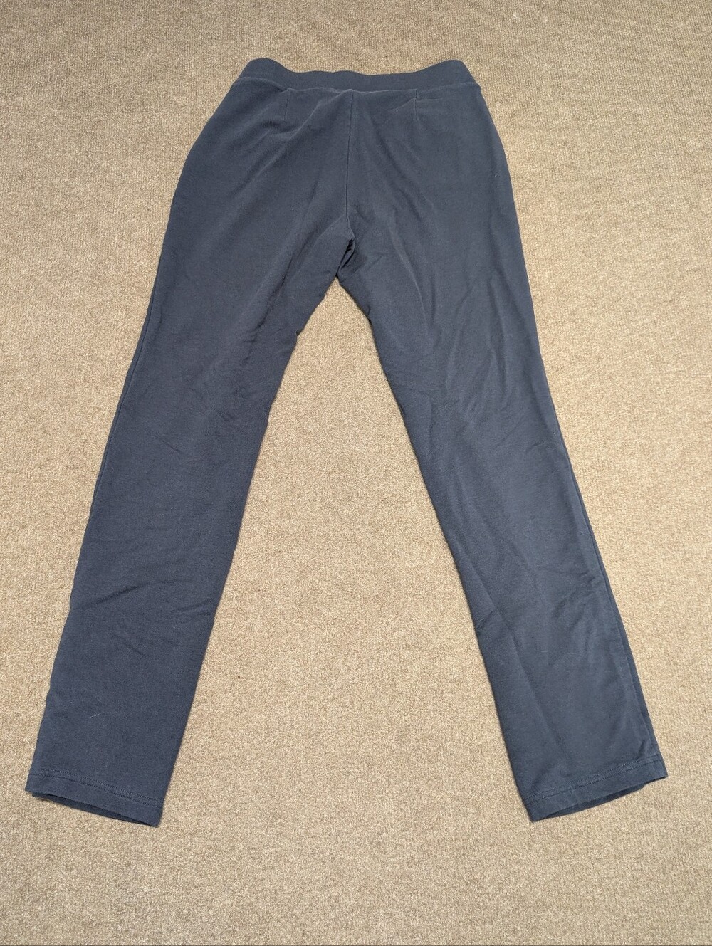 Pure Jill Affinity French Terry Slim Leg Pima Cotton Blue Pants (Small) - Picture 4 of 9